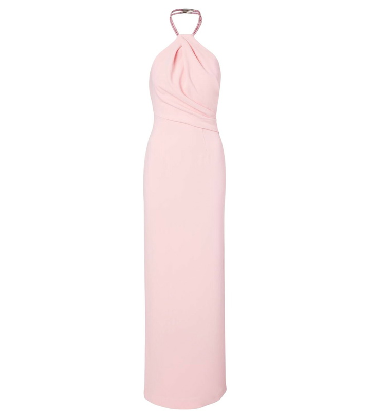 Photo: Solace London Riva embellished halterneck gown