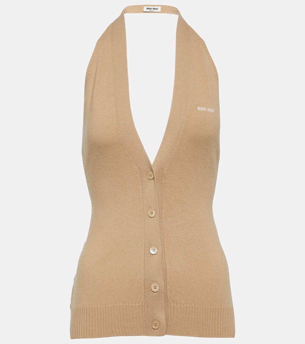 Miu Miu Knitted cashmere vest