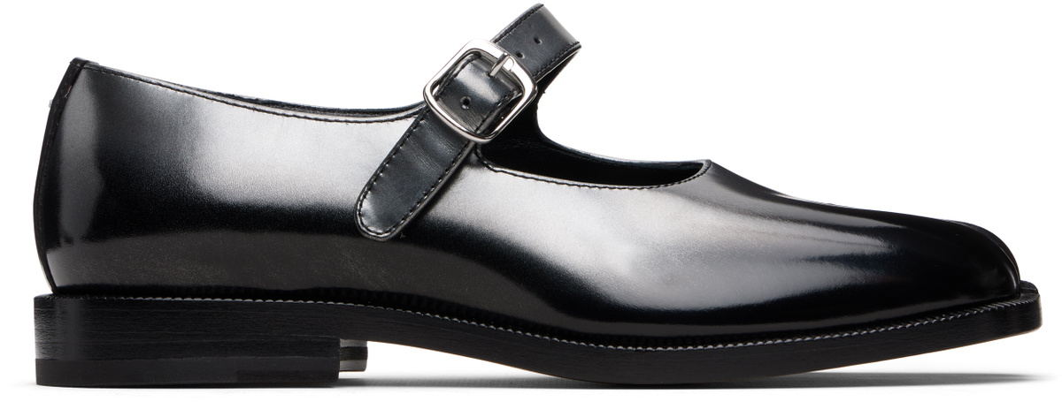 Maison Margiela Black & Silver Mary Jane Loafers