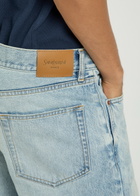 Saint Laurent Loose Straight-leg Jeans Blue