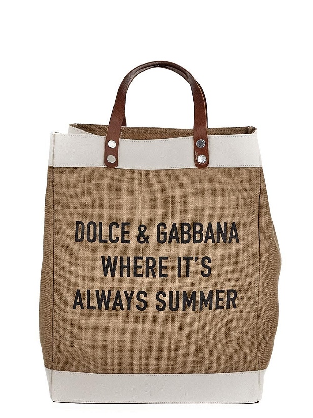 Photo: Dolce & Gabbana Juta Logoed Bag
