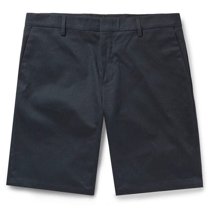 Photo: Paul Smith - Cotton-Blend Twill Shorts - Blue