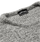 Giorgio Armani - Slim-Fit Mélange Wool-Blend Sweater - Men - Gray