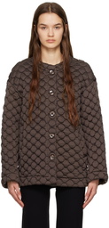 LESET Brown Jack Bomber Jacket