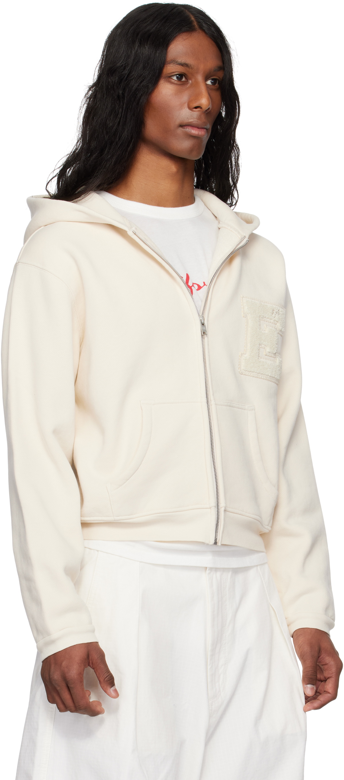 トップス ERL Off-White Logo Hoodie ERL Off-White Logo Hoodie ERL