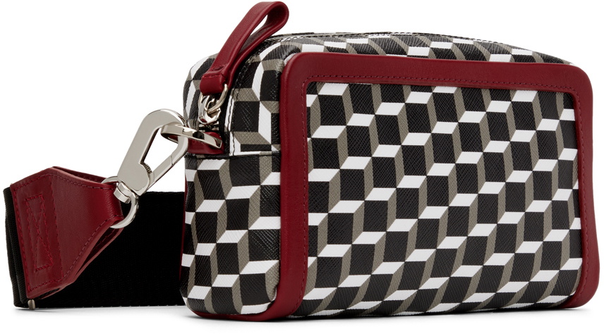 Pierre Hardy Black & Burgundy Cube Box Bag