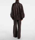 Zimmermann Illustration oversized leather jacket