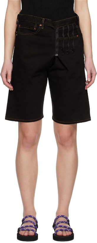 Photo: Bless Black Upcycled Denim Shorts