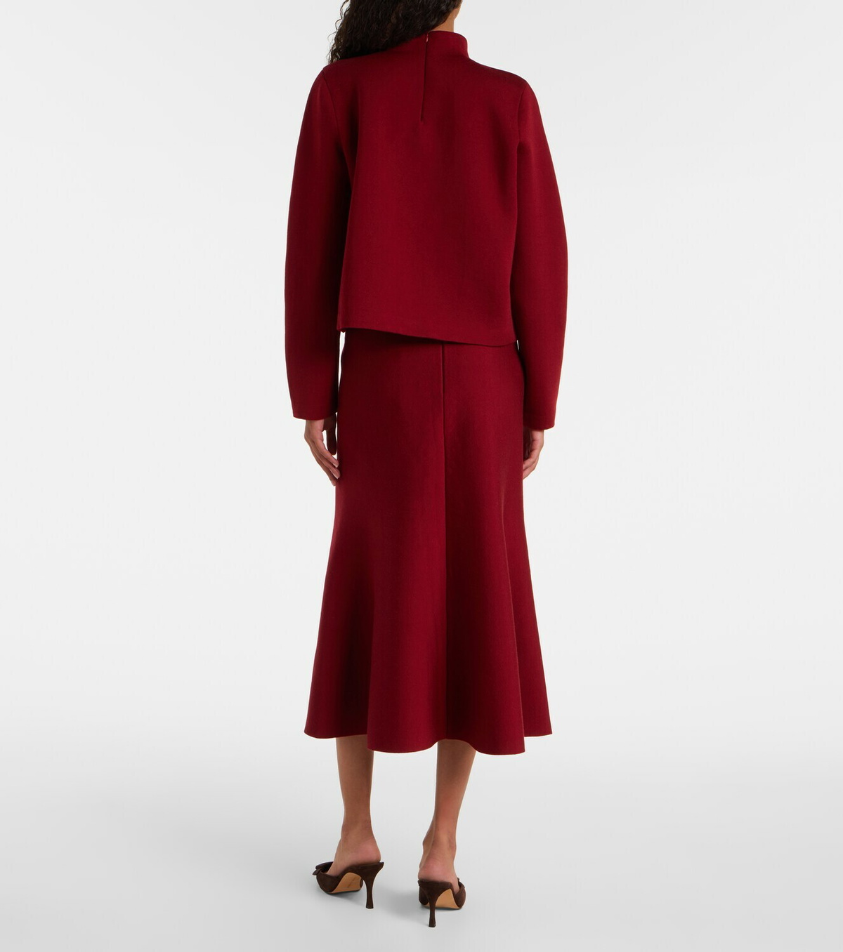 Carolina Herrera Floral jacquard cotton and wool sweater