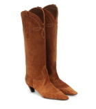Khaite Dallas suede Western boots