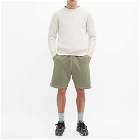 Nigel Cabourn Men's Embroidered Arrow Sweat Short in Us Army