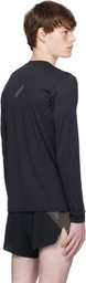 Soar Running Black Long Sleeve Tech T-shirt