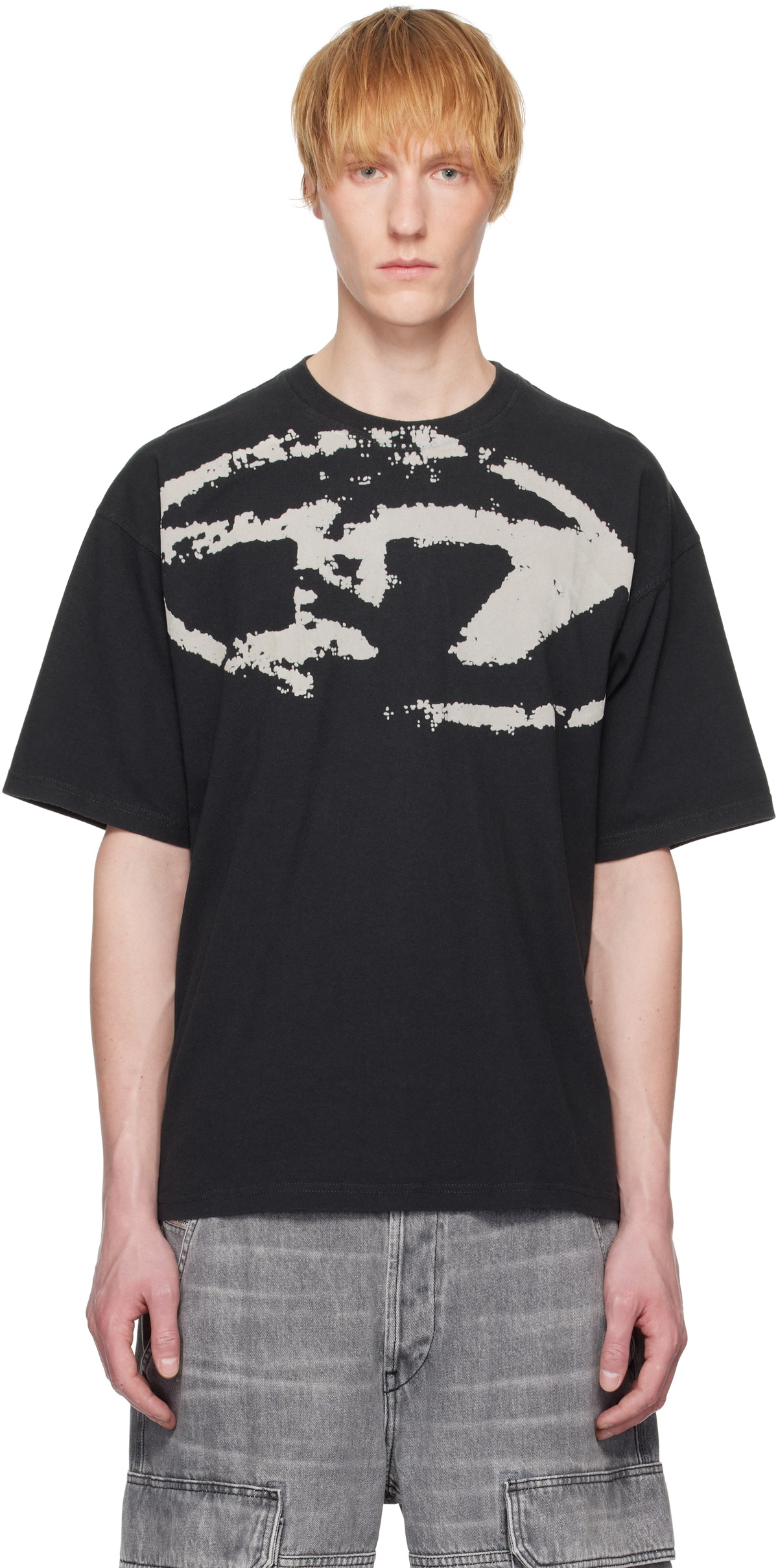 Diesel Faded tank top with puffy Oval D - T-Shirts Mens in