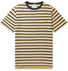 Albam - Striped Cotton-Jersey T-Shirt - Yellow