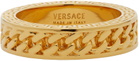 Versace Gold Chain Band Ring
