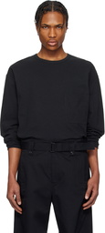 LEMAIRE Black Boxy Long Sleeve T-shirt