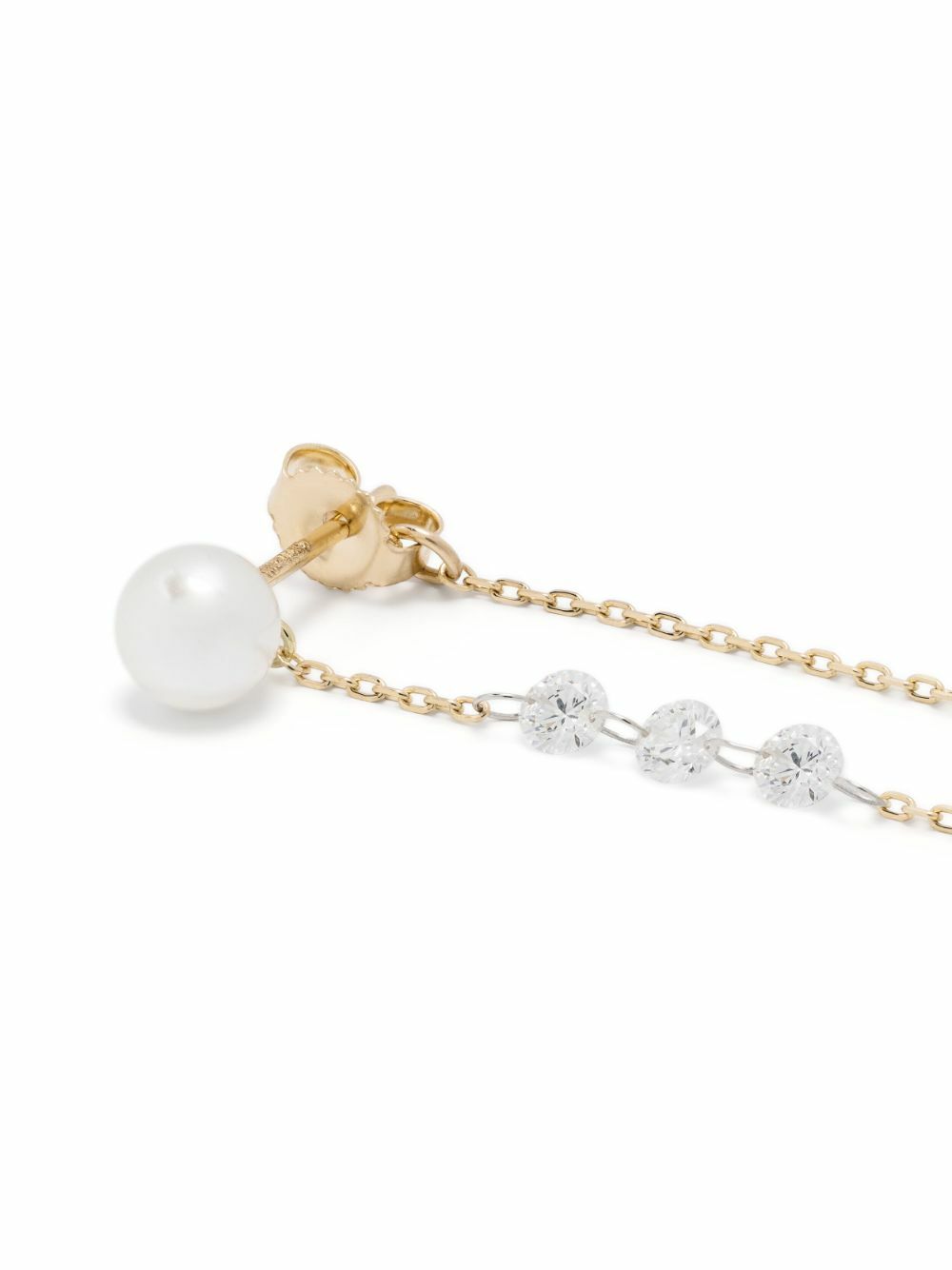 Mizuki 14K Yellow Gold Sea Of Beauty Pearl And Diamond Earrings