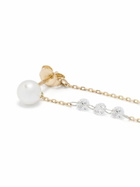 Mizuki 14K Yellow Gold Sea Of Beauty Pearl And Diamond Earrings