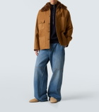 Plan C Faded wide-leg jeans