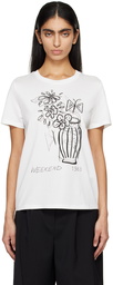 Weekend Max Mara White Nervi T-Shirt