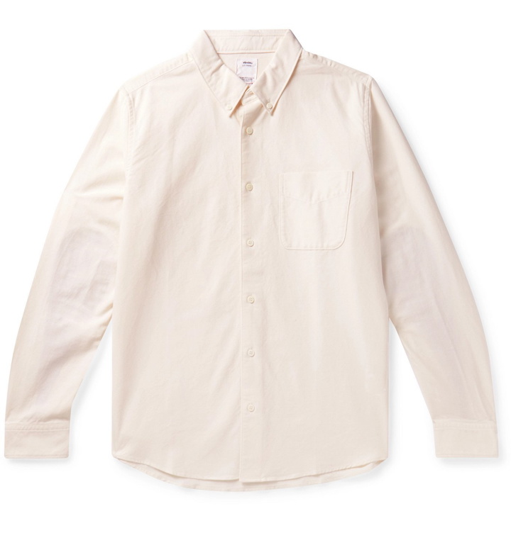 Photo: visvim - Albacore Lungta Button-Down Collar Panelled Cotton Shirt - Neutrals