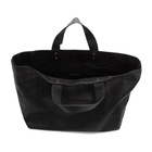 Comme des Garcons Homme Black Waxed Velour Tote Bag