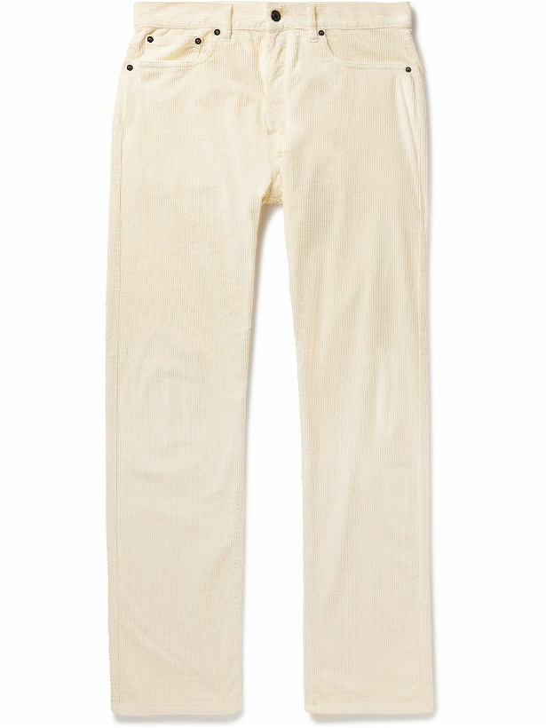 Photo: Altea - Perth Straight-Leg Garment-Dyed Cotton-Corduroy Trousers - Neutrals