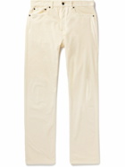 Altea - Perth Straight-Leg Garment-Dyed Cotton-Corduroy Trousers - Neutrals