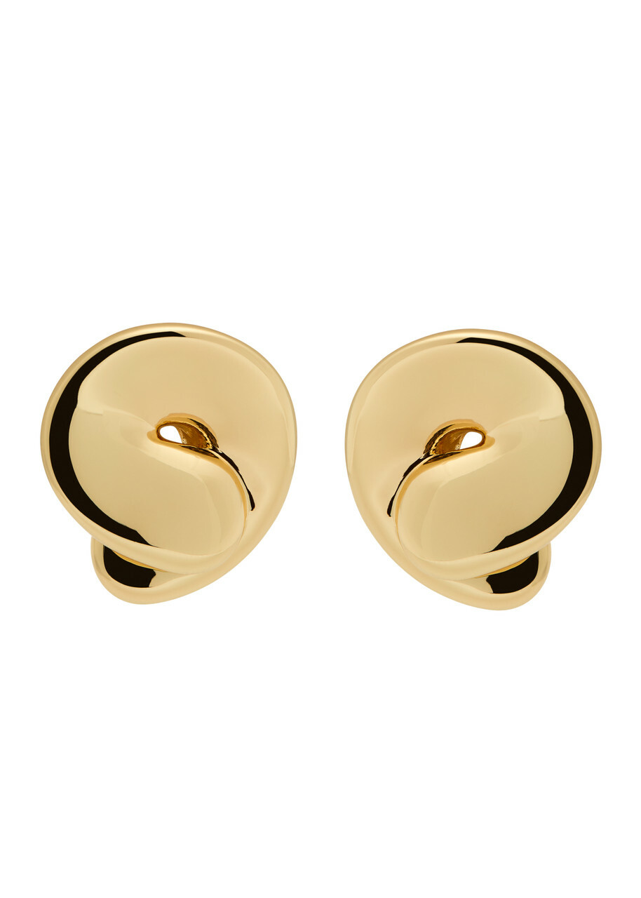 Jenny Bird Rio Button 14kt Gold-plated Stud Earrings - One Size