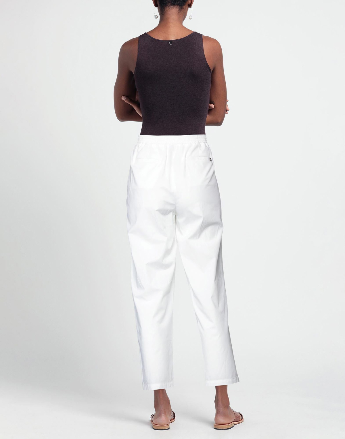 Manila Grace Womens Pants in White