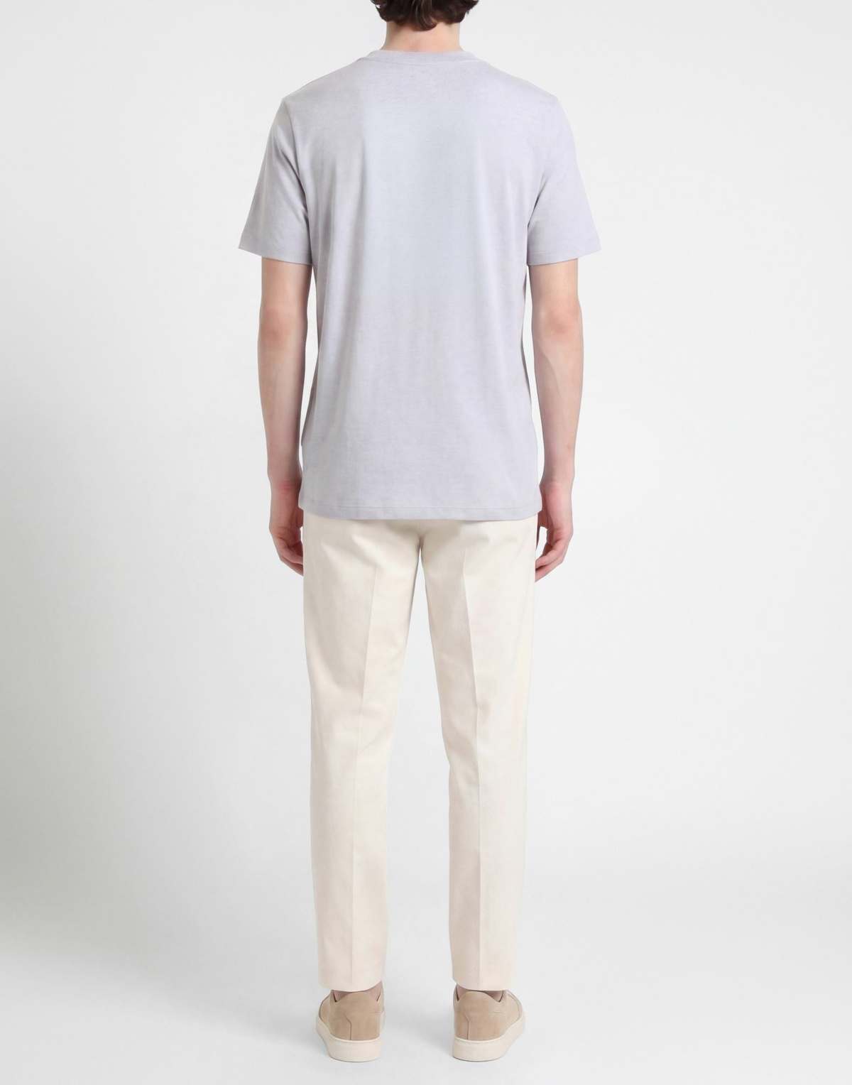 Brunello Cucinelli Mens T-shirt in Light grey