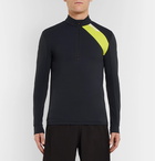 Soar Running - Mid-Temperature Half-Zip Stretch-Jersey Top - Black