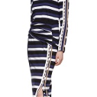 3.1 Phillip Lim Navy Striped Wrap Fitted Skirt