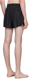 Moschino Black Three-Pocket Swim Shorts