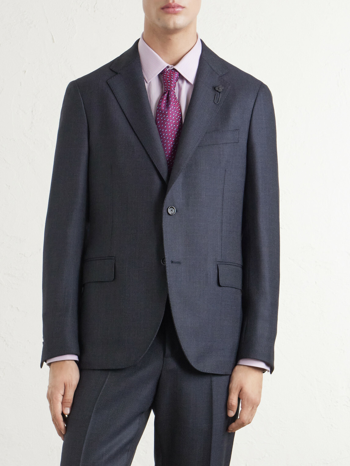 Lardini - Wool Suit Jacket - Blue