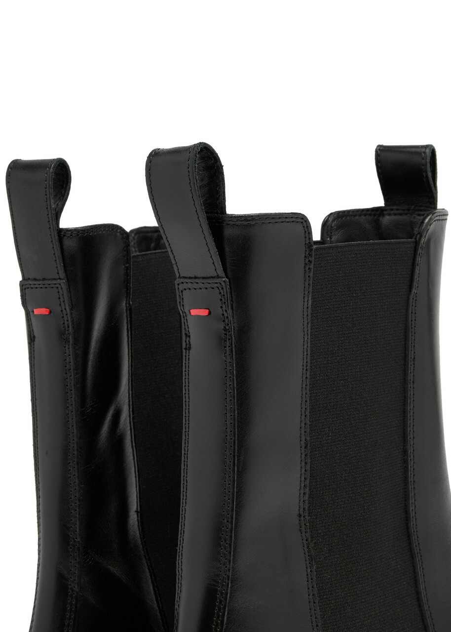 Aeyde Jack Leather Chelsea Boots Black