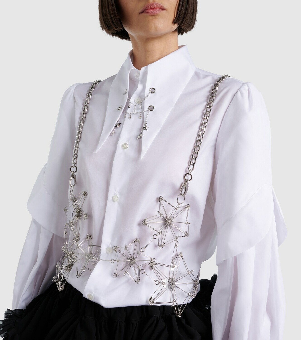 Noir Kei Ninomiya Chain-detail top
