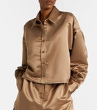The Frankie Shop Arlen satin shirt