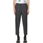 Comme des Garcons Homme Deux Grey Wool Check Trousers