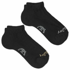 Rostersox Have A Nice Day Ankle Socks - 2 Pack in Black