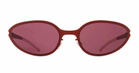 Mykita Bear - Burnt Orange / Bordeaux Solid Lens Sunglasses