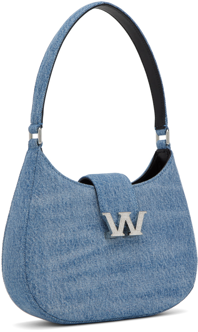 Alexander Wang Indigo Small W Legacy Denim Shoulder Bag