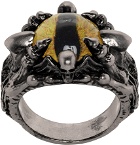 Dsquared2 Silver & Yellow Journey Charms Ring