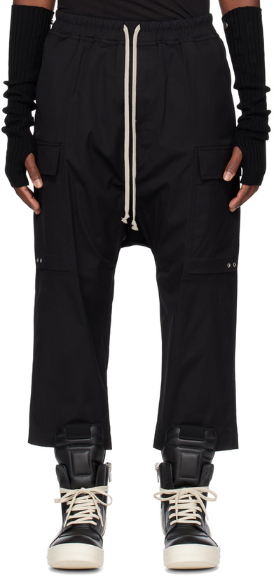 Photo: Rick Owens Black Cropped Cargo Pants