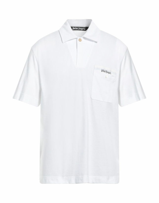 Photo: Palm Angels Mens Polo shirt in White