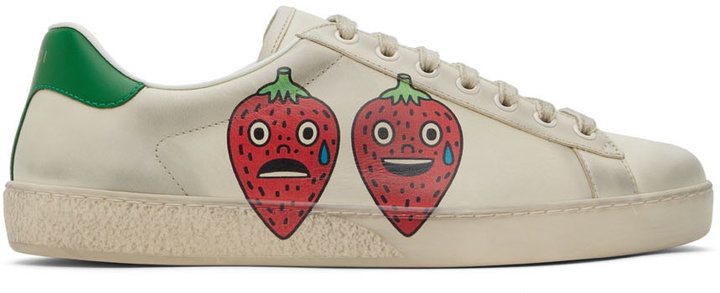 Photo: Gucci Off-White Strawberry Ace Sneakers