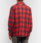 Nudie Jeans - Sten Checked Cotton-Flannel Shirt - Red