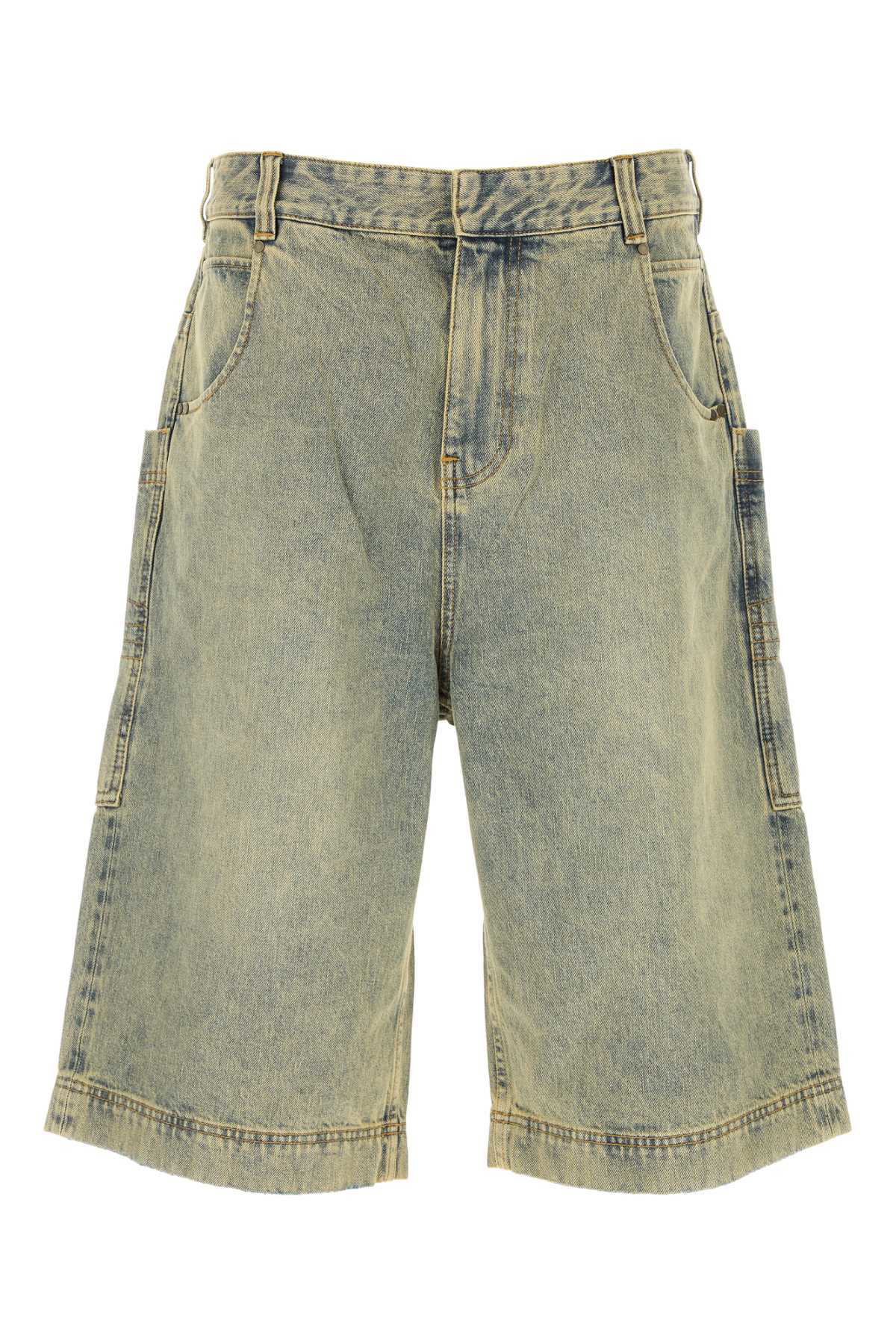 ENTIRE STUDIOS - Washed Black Micro Shorts Entire Studios