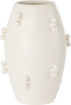 Completedworks White Pearly Pearl Small Vase