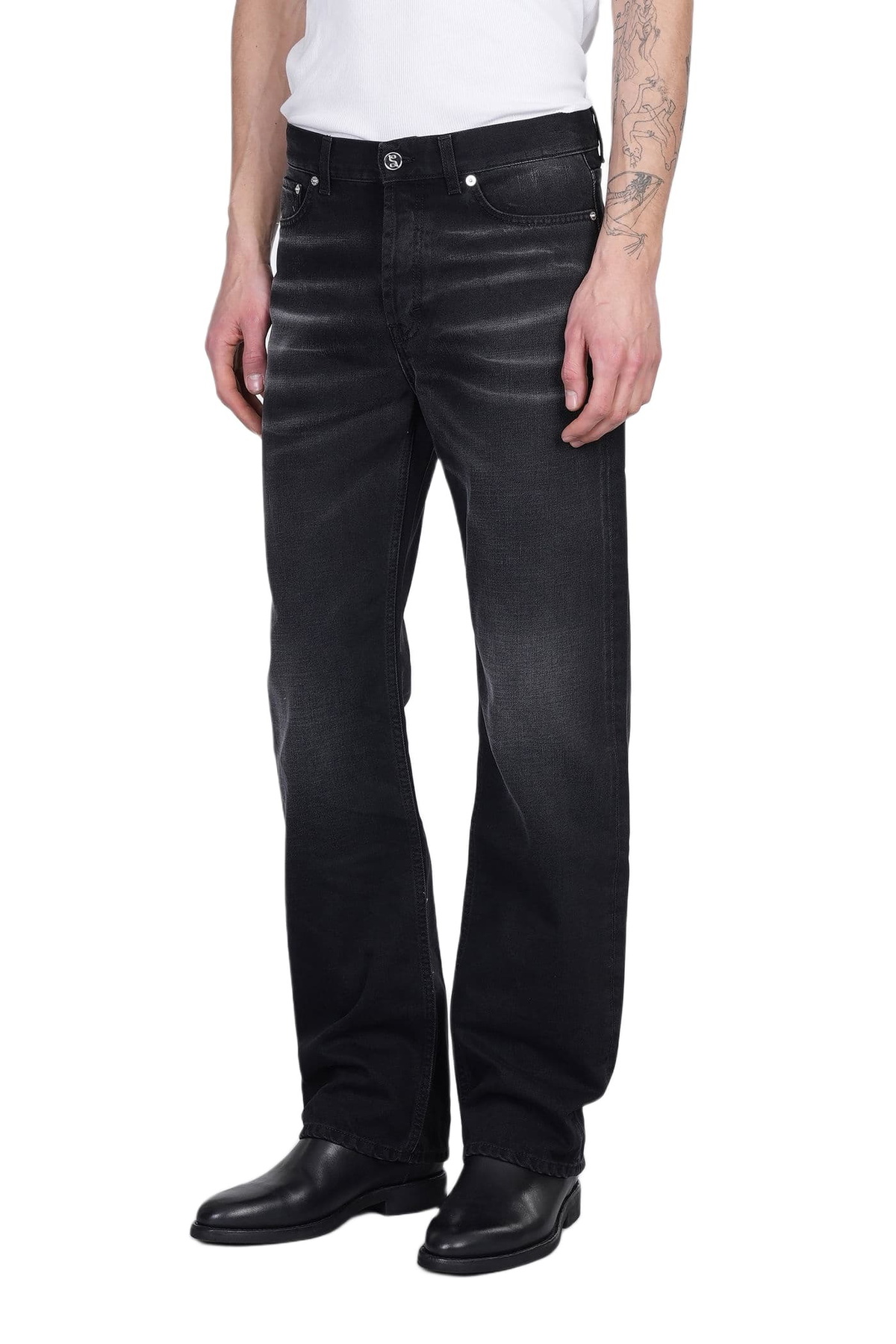 Séfr Jeans In Black Cotton